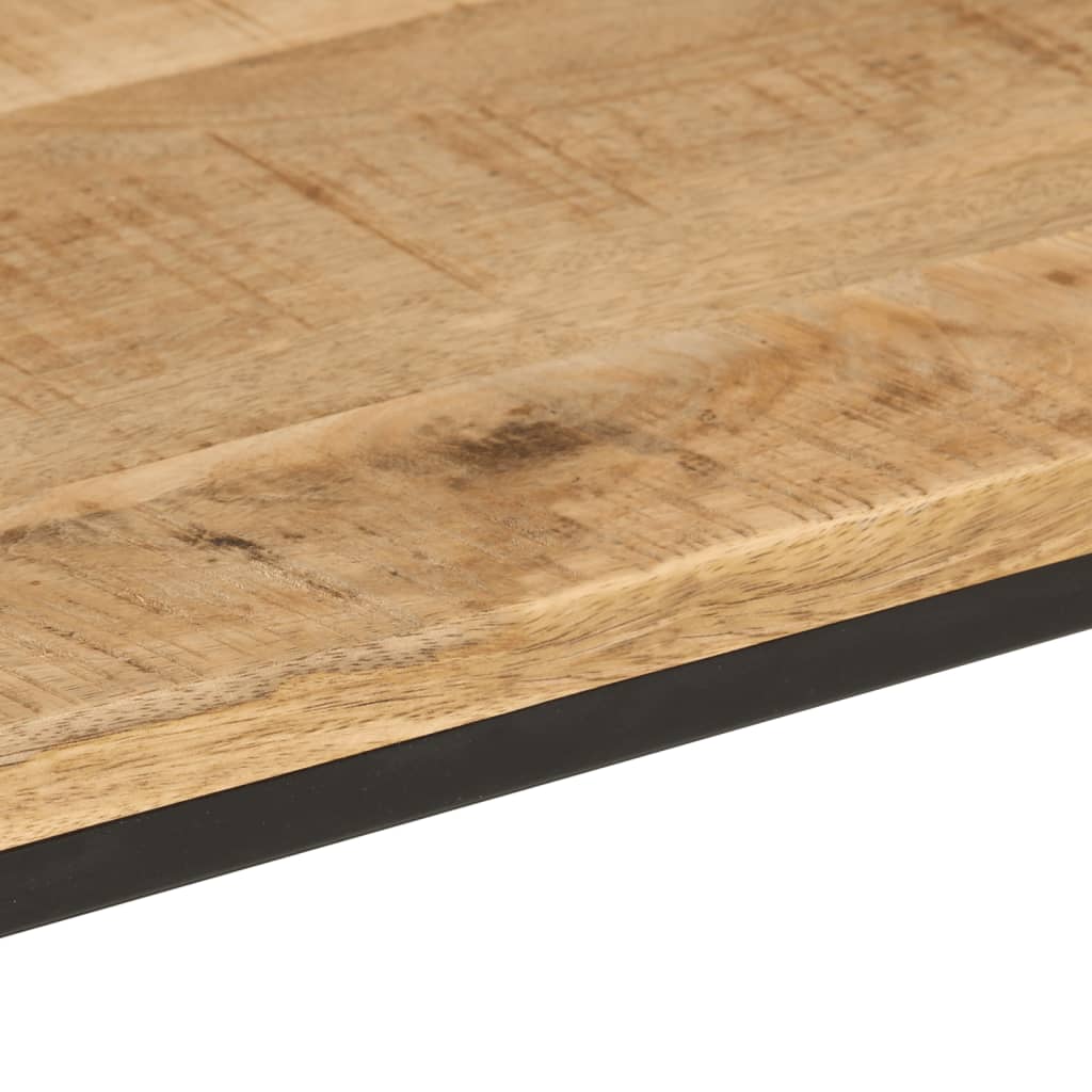 vidaXL Mesa consola 90x30x75 cm madeira mangueira áspera maciça/ferro