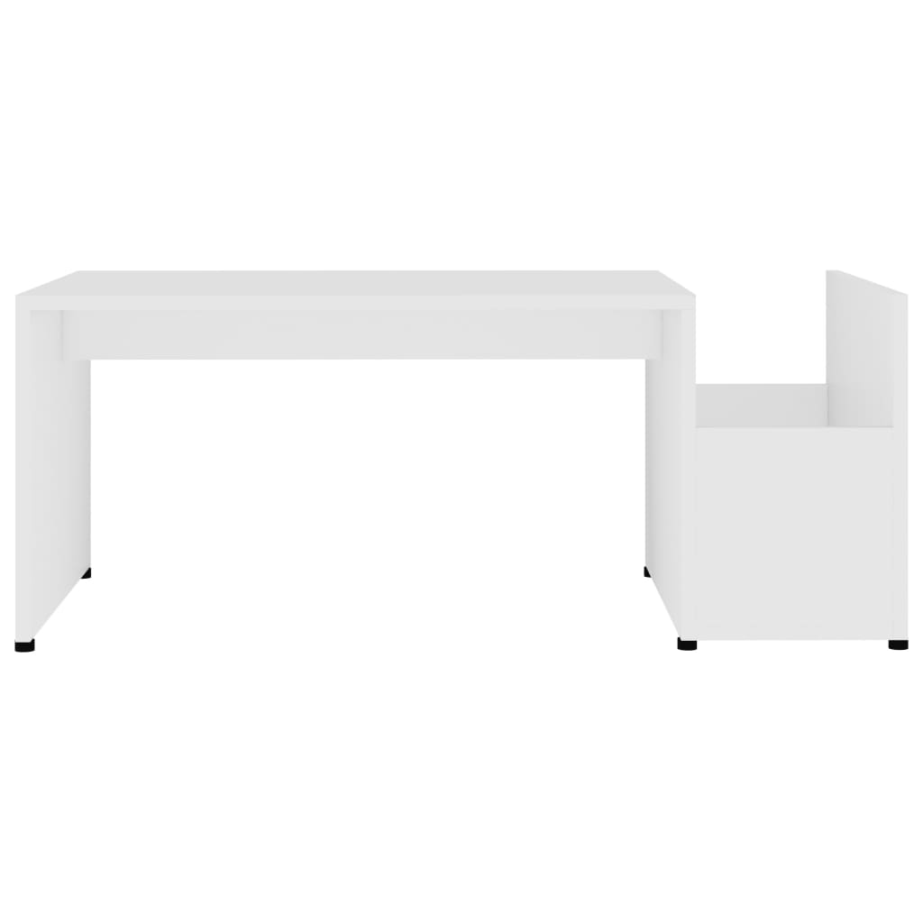 vidaXL Mesa de centro 90x45x35 cm derivados de madeira branco