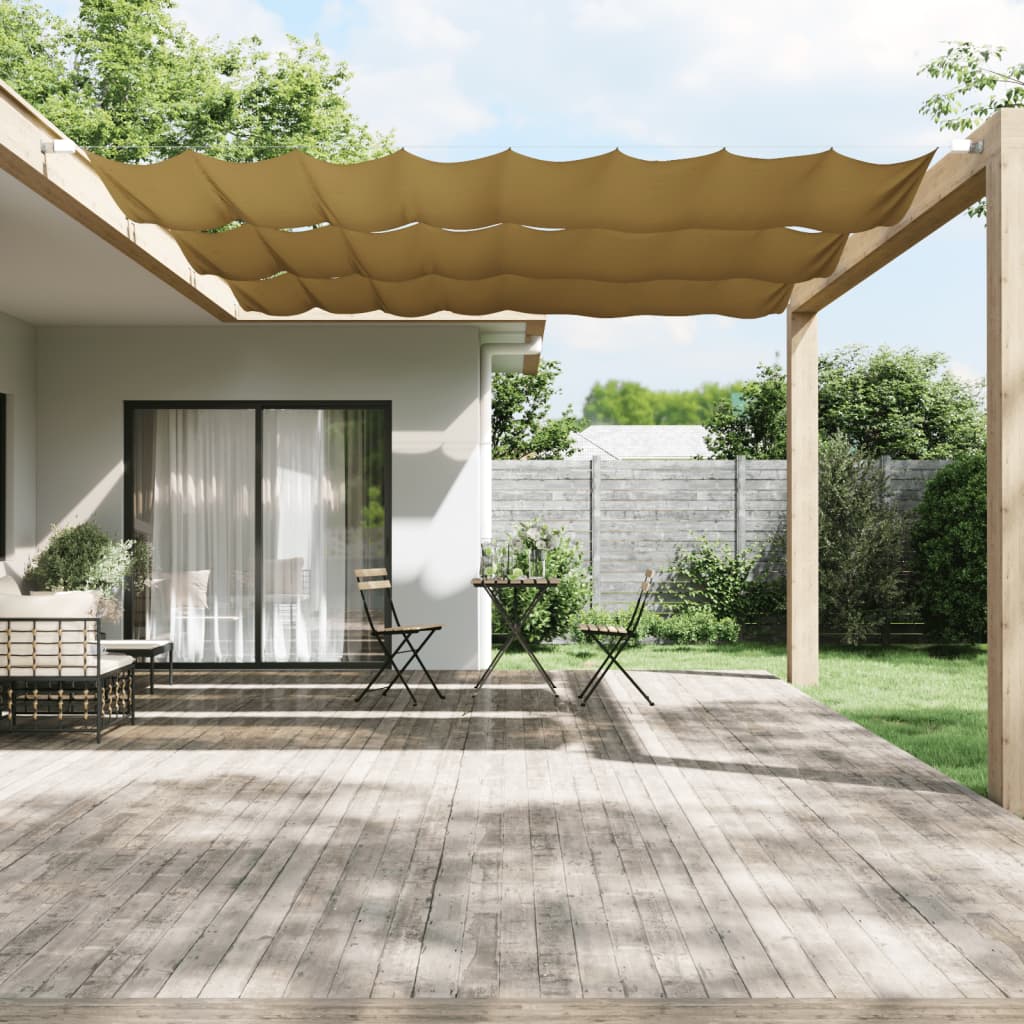 vidaXL Toldo vertical 140x420 cm tecido oxford bege