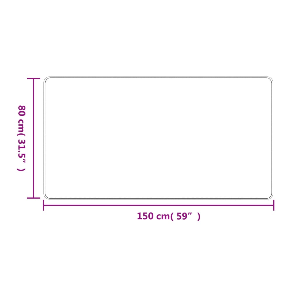 vidaXL Tapete/passadeira 80x150 cm aspeto sisal cinzento-acastanhado