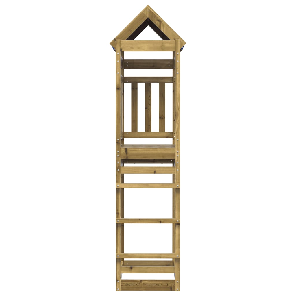 vidaXL Torre de brincar 85x52,5x239 cm madeira de pinho impregnada