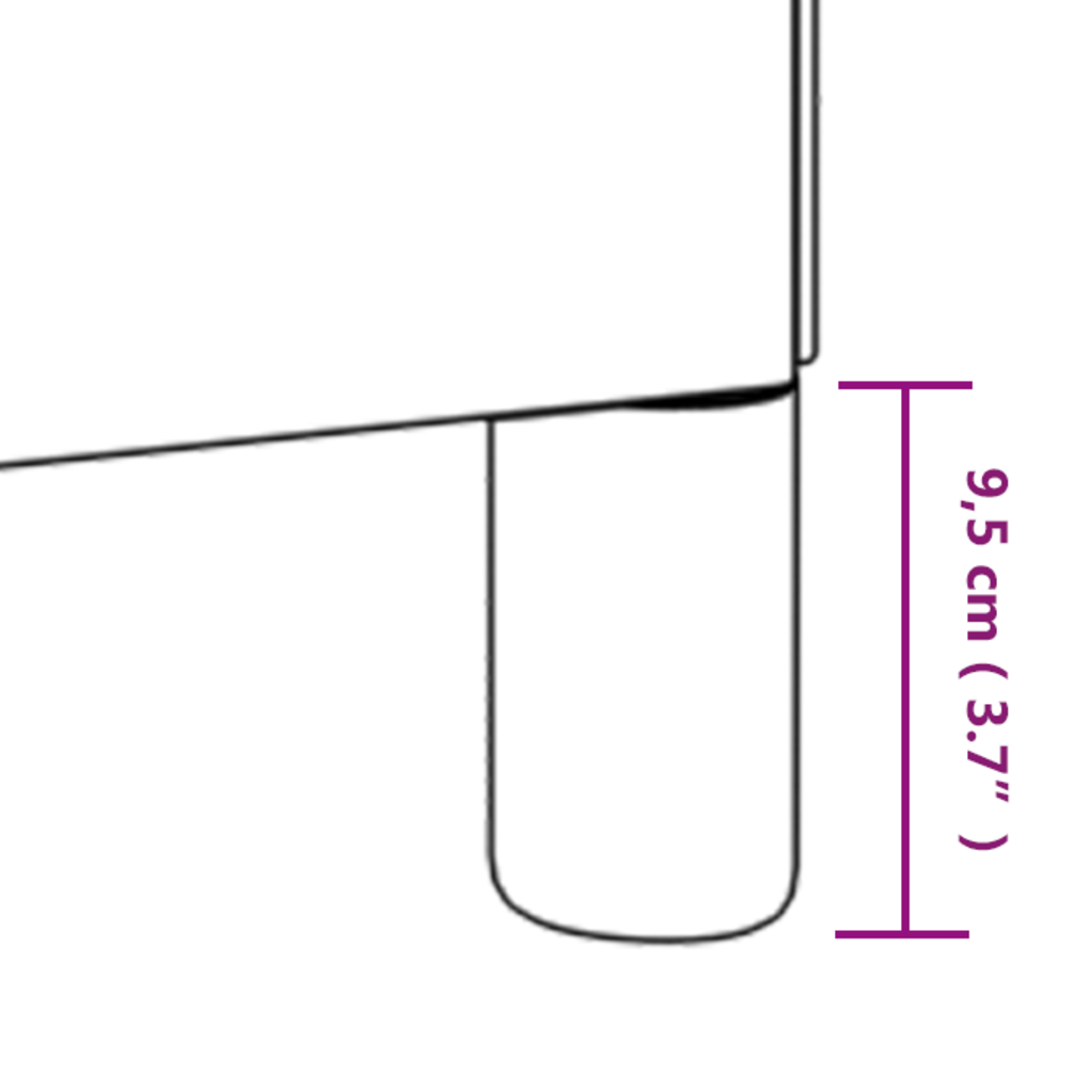 vidaXL Estrutura de cama tecido castanho-escuro 200x200 cm