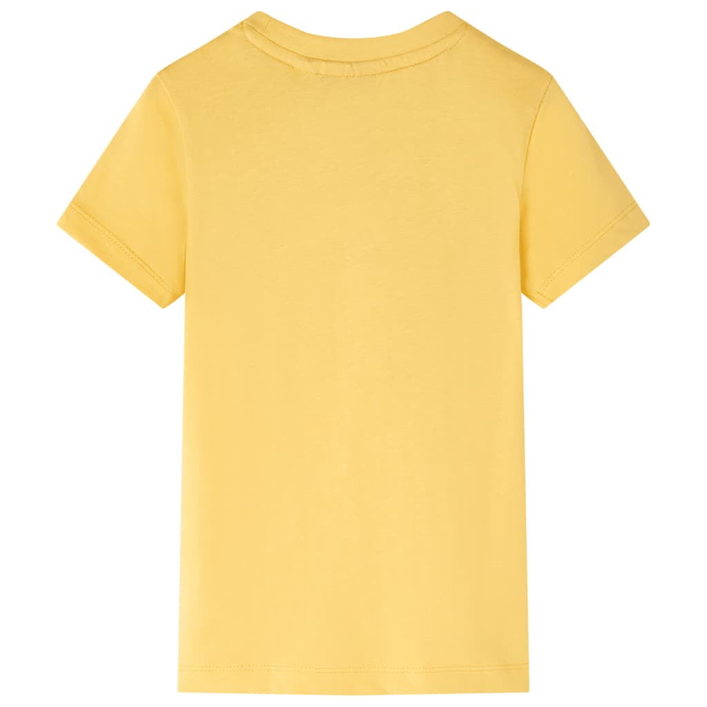 T-shirt infantil ocre-claro 140