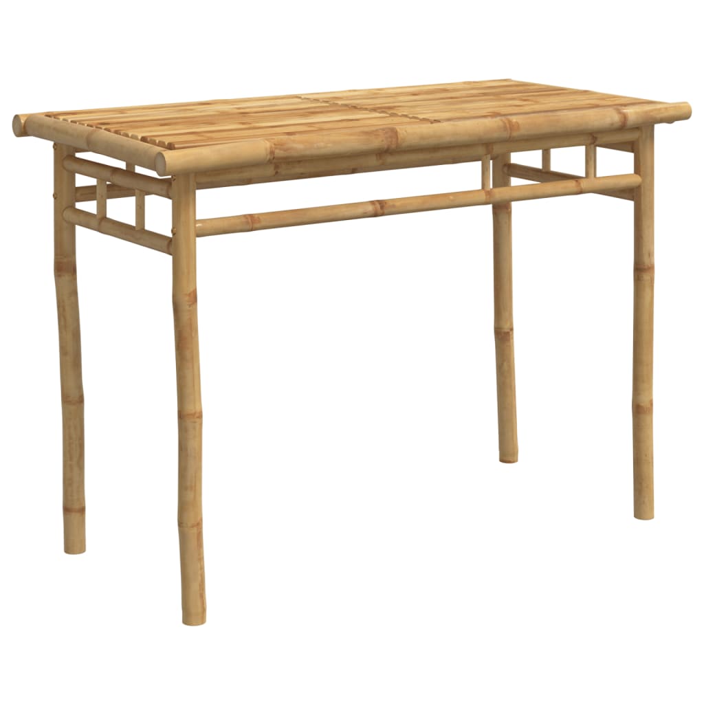 vidaXL Mesa de jantar para jardim 110x55x75 cm bambu