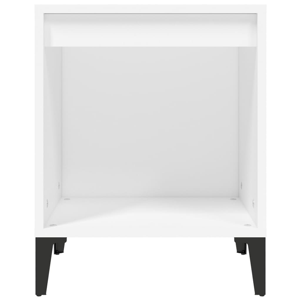 vidaXL Mesas de cabeceira 2 pcs 40x35x50 cm branco