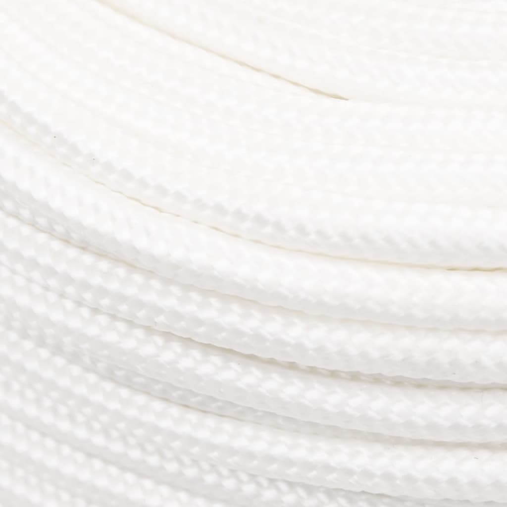 vidaXL Corda de barco 6 mm 25 m polipropileno branco completo