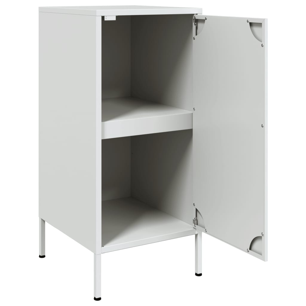 vidaXL Aparador 36x39x79 cm aço branco