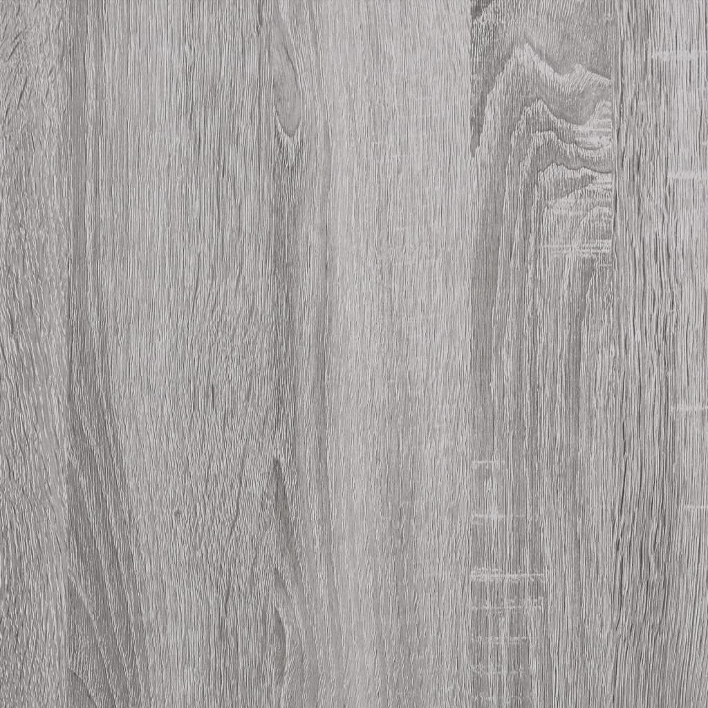 vidaXL Mesa cabeceira 2pcs 40x40x50 cm madeira processada cinza sonoma