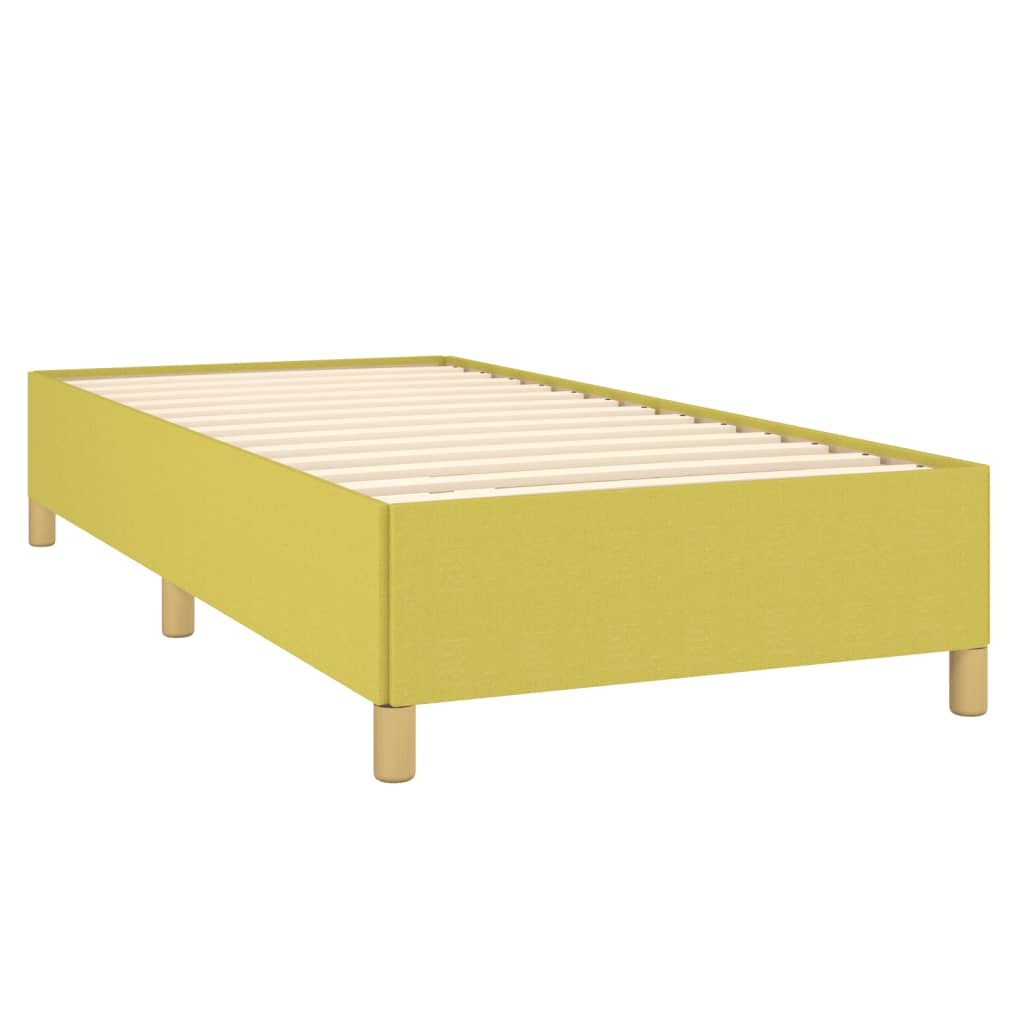 vidaXL Estrutura de cama 90x200 cm tecido verde