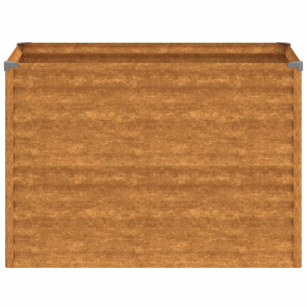 vidaXL Canteiro elevado de jardim 100x50x69 cm aço corten