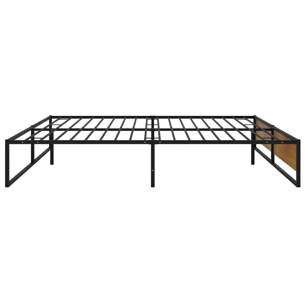 vidaXL Estrutura de cama 160x200 cm metal preto