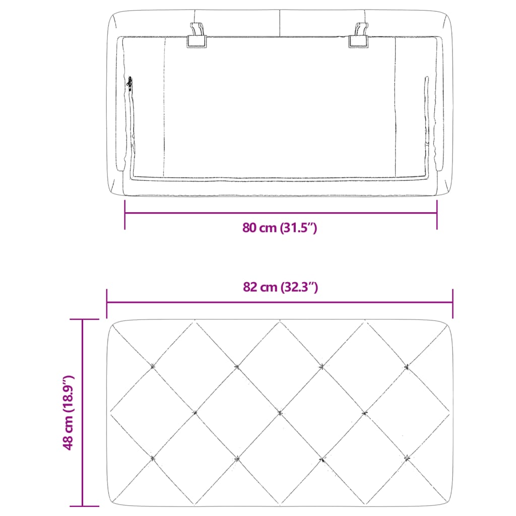 vidaXL Almofadão de cabeceira 80 cm veludo rosa