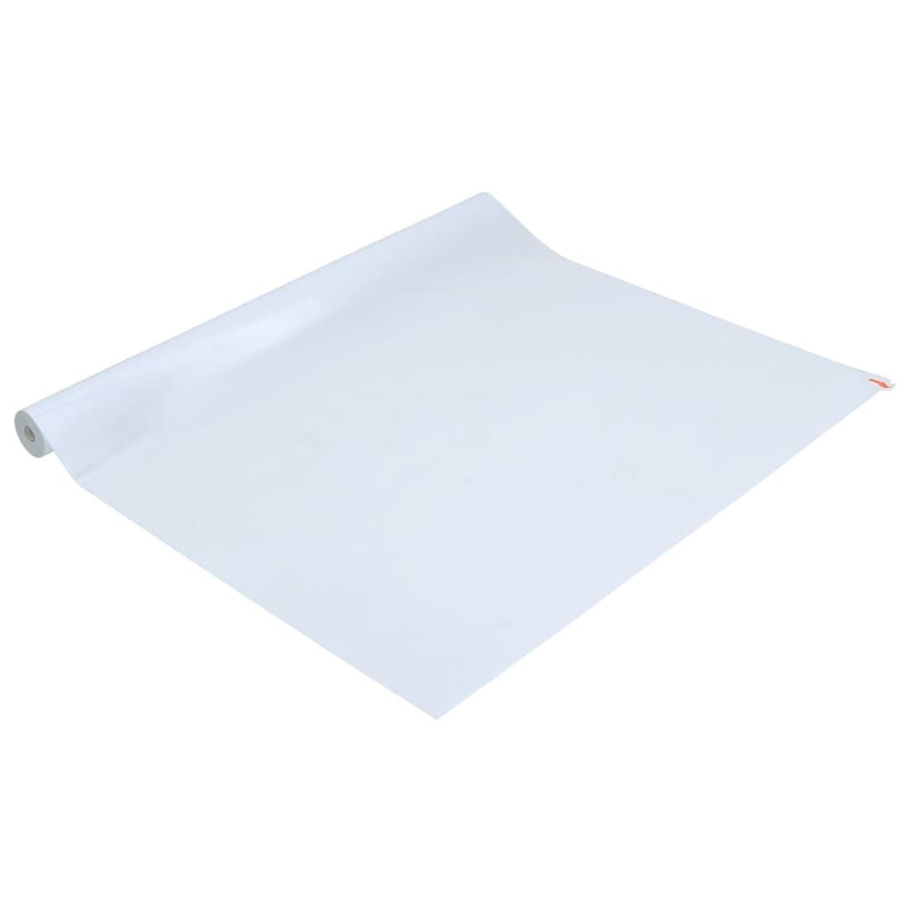 vidaXL Película janela estática 90x1000 cm PVC branco transpar. fosco