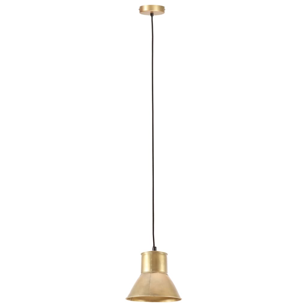 vidaXL Candeeiro suspenso redondo 25 W 17 cm E27 bronze