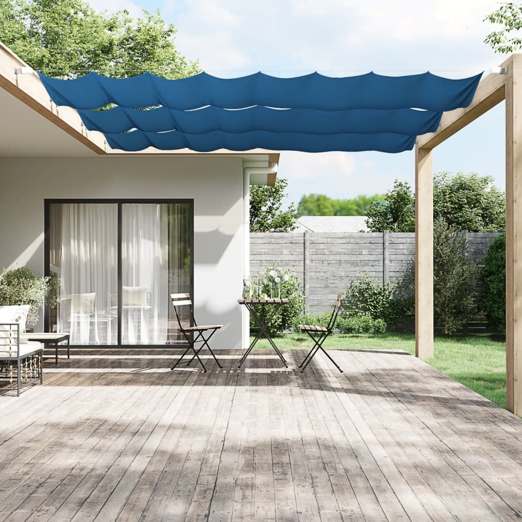 vidaXL Toldo vertical 60x1200 cm tecido oxford azul