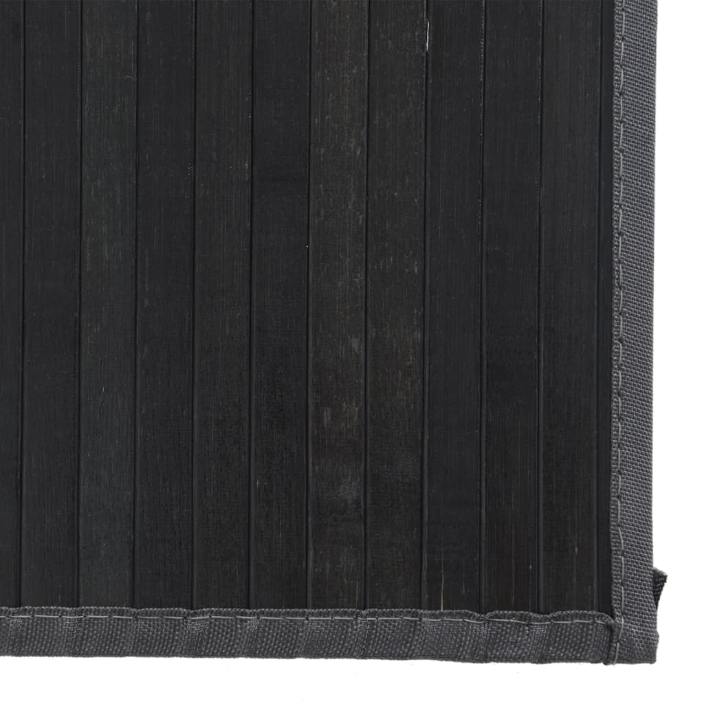 vidaXL Tapete retangular 80x1000 cm bambu preto