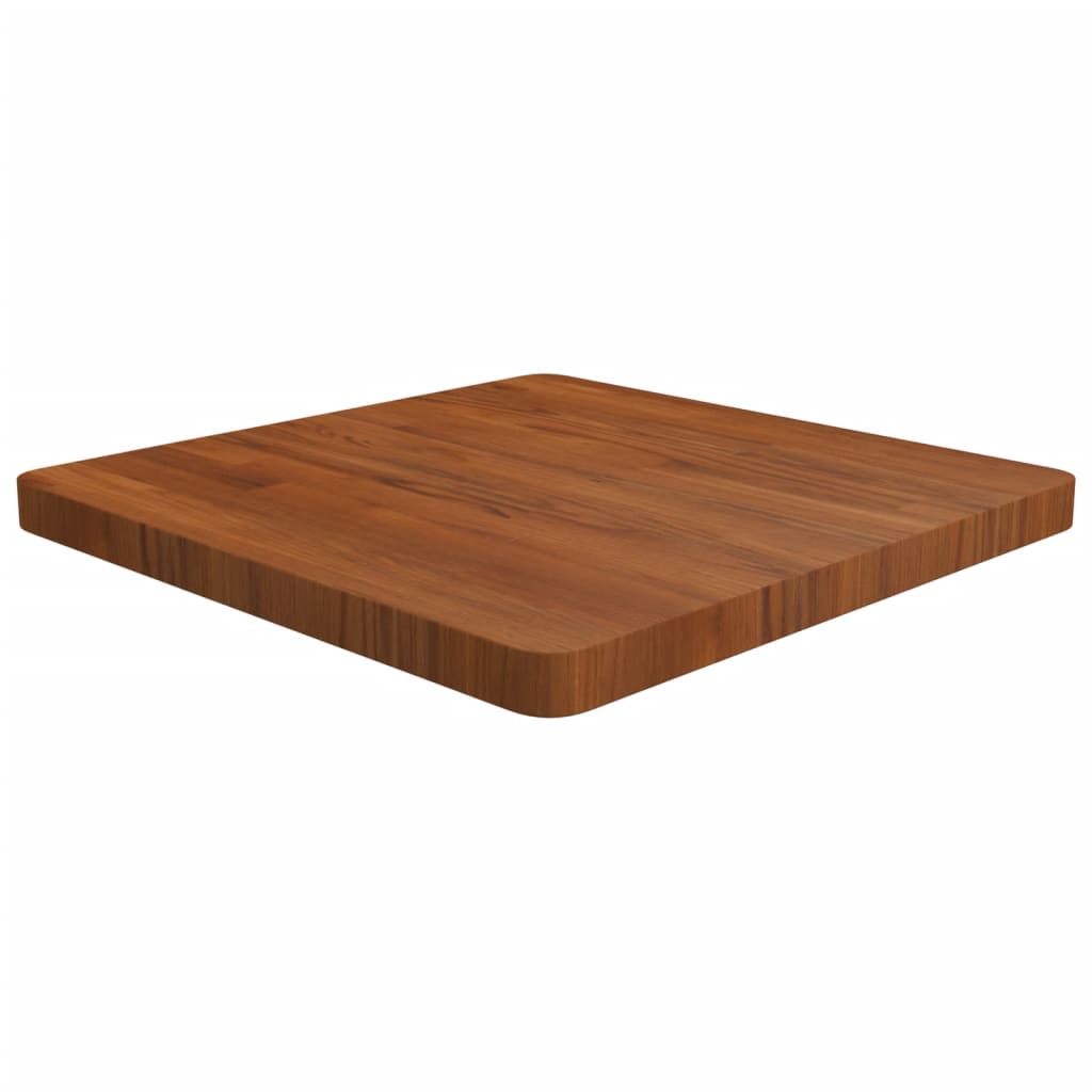 vidaXL Tampo mesa quadrado 60x60x4 cm carvalho tratado castanho-escuro