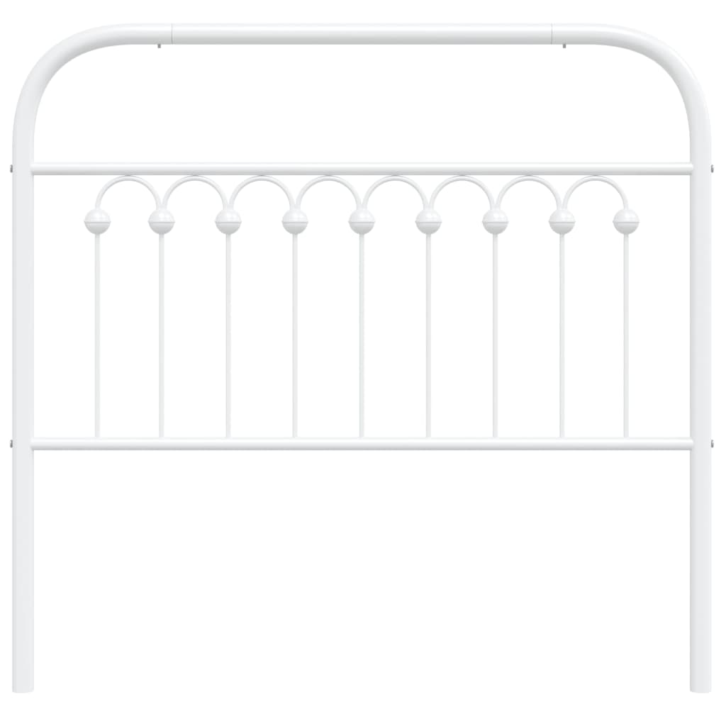 vidaXL Cabeceira de cama 100 cm metal branco