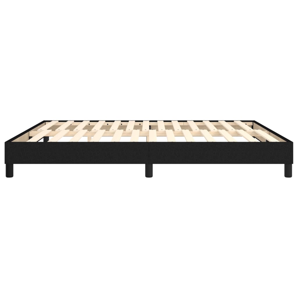 vidaXL Estrutura de cama 160x200 cm tecido preto