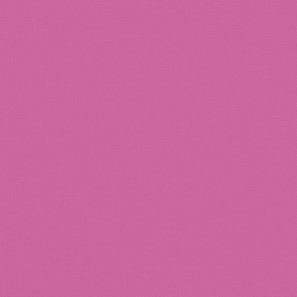 vidaXL Almofadão redondo Ø 60 x11 cm tecido oxford rosa