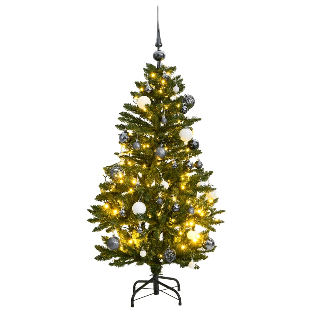 vidaXL Árvore Natal artificial articulada c/ 150 luzes LED+bolas 150cm