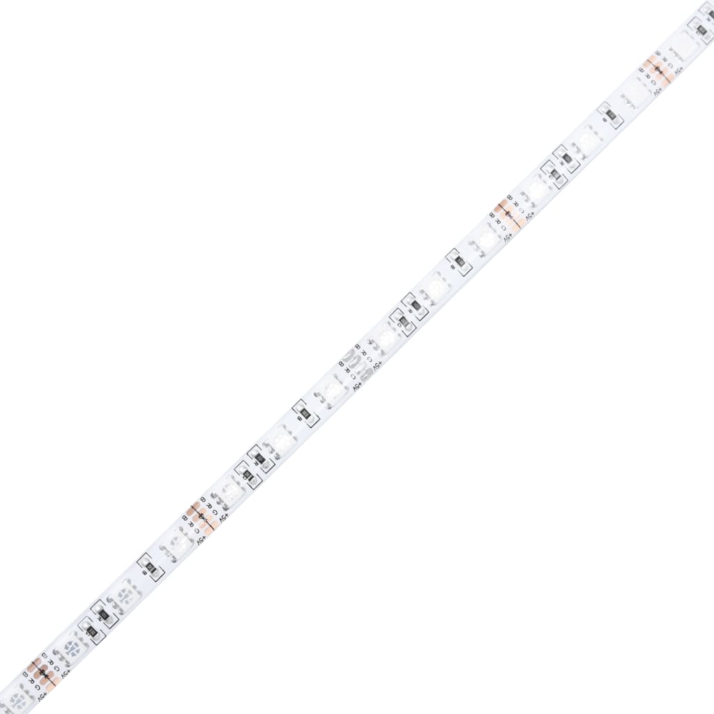 vidaXL 7 pcs conj. móveis de parede p/ TV c/ luzes LED carvalho sonoma