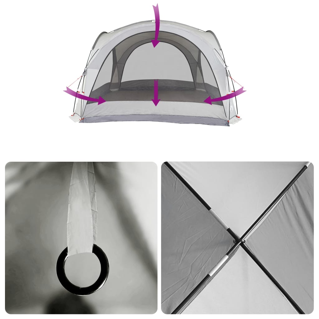 vidaXL Tenda de festas impermeável branco