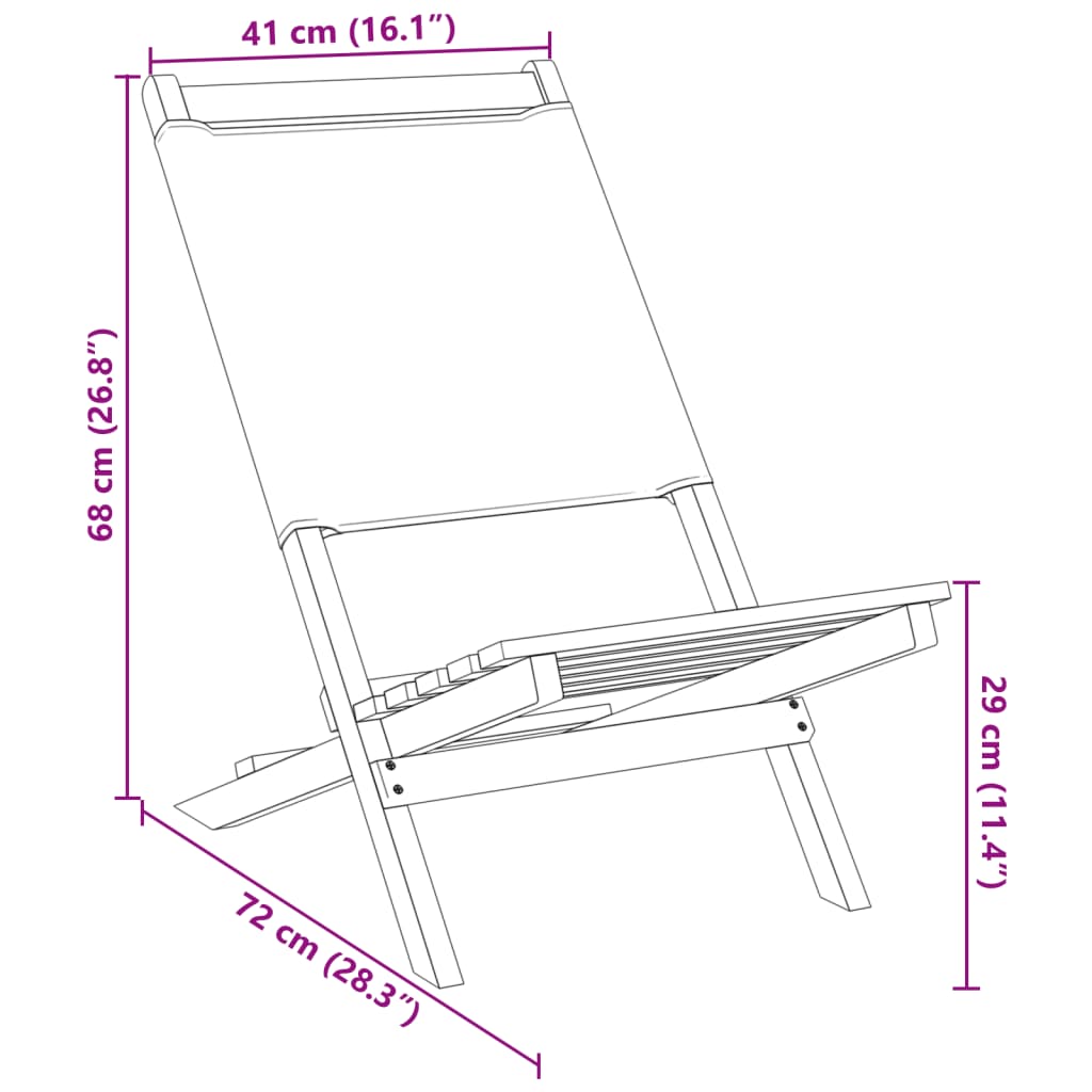 vidaXL Cadeiras jardim 2 pcs madeira acácia maciça/tecido branco nata