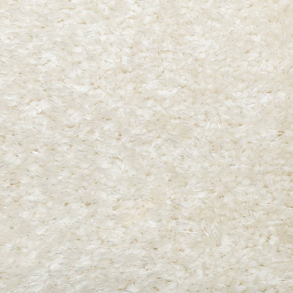 vidaXL Tapete de pelo alto aspeto brilhante ISTAN 120x170cm cor creme