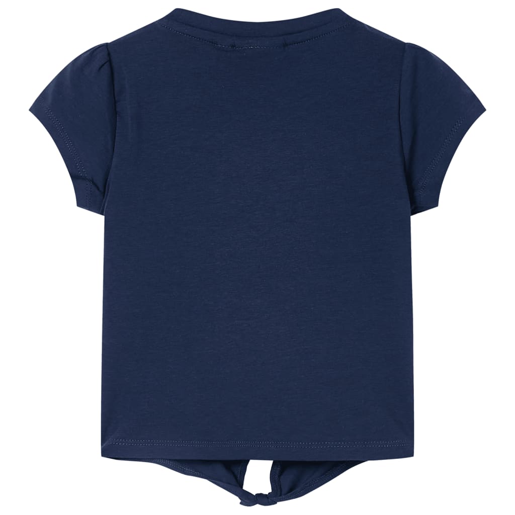 T-shirt infantil azul-escuro 92