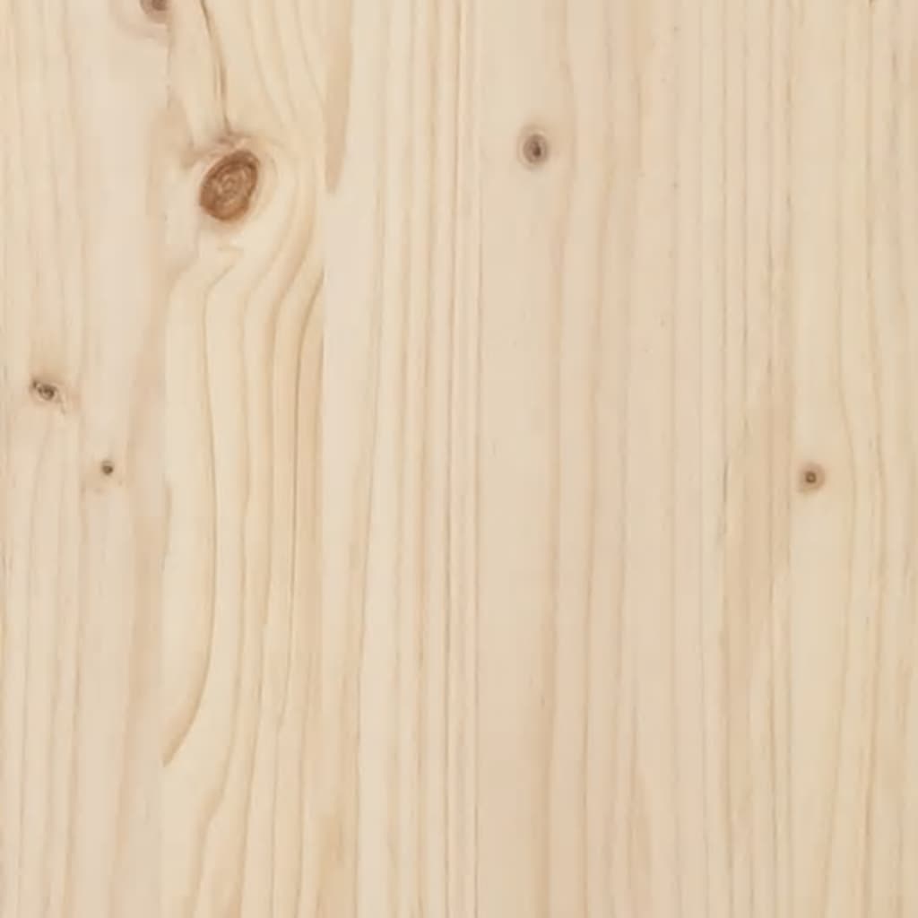vidaXL Estrutura de cama com cabeceira 100x200 cm madeira maciça