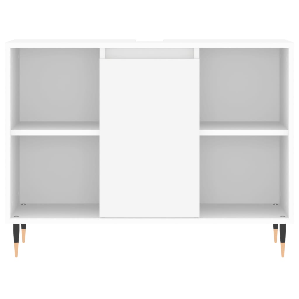 vidaXL Armário de casa de banho 80x33x60 cm derivados madeira branco