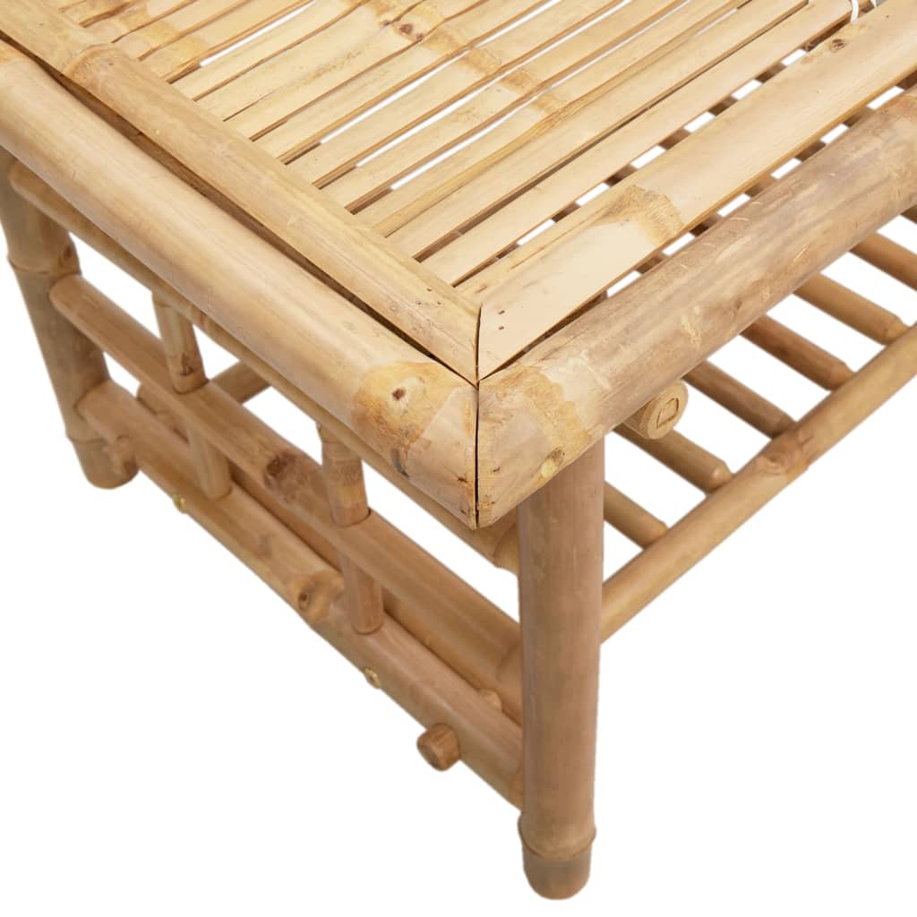 vidaXL Mesa de apoio 45x45x45 cm bambu