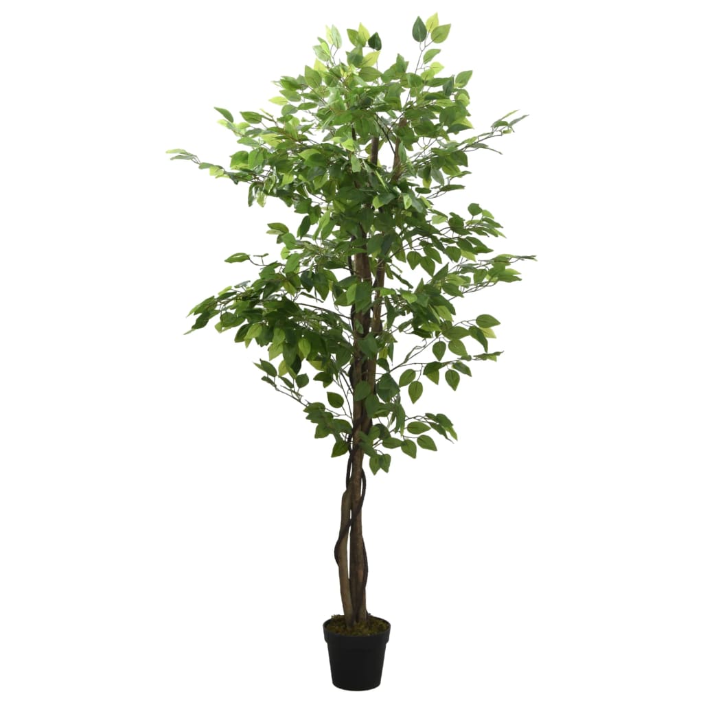 vidaXL Figueira artificial 1260 folhas 200 cm verde