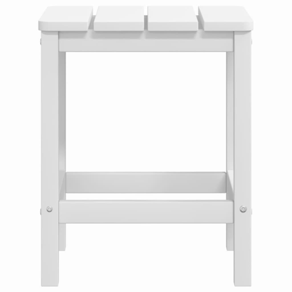 vidaXL Cadeira de jardim Adirondack com mesa PEAD branco