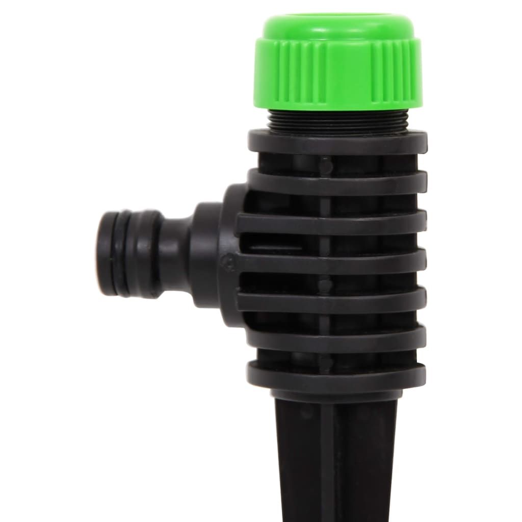 vidaXL Sprinklers rotativos 6 pcs 3x6x19,5 cm ABS/PP verde/preto