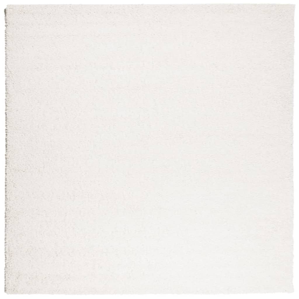 vidaXL Tapete shaggy de pelo alto PAMPLONA 200x200 cm creme