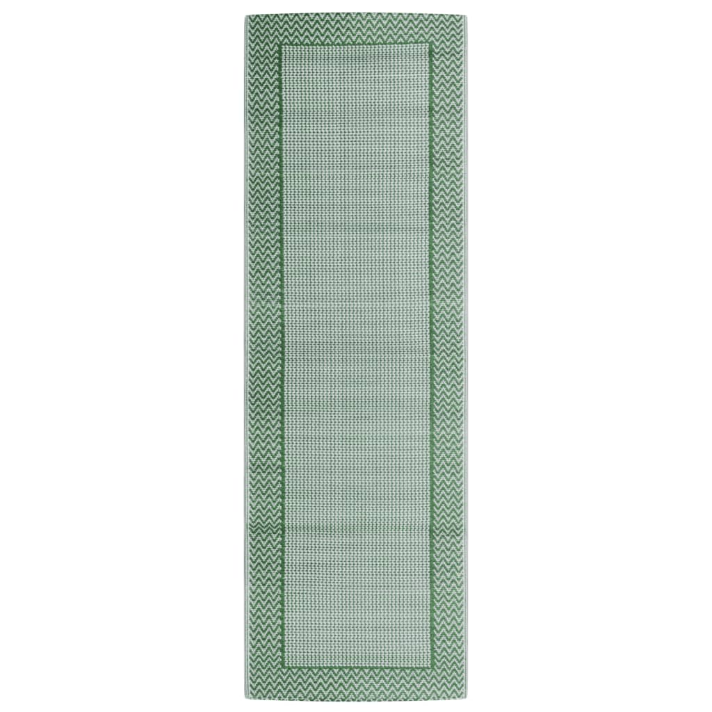 vidaXL Tapete de exterior 80x250 cm PP verde