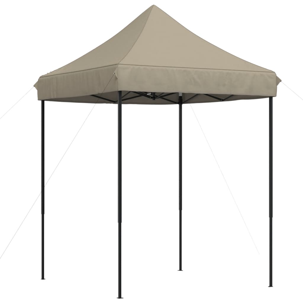 vidaXL Tenda p/ festas pop-up dobrável 200x200x306cm cinza-acastanhado