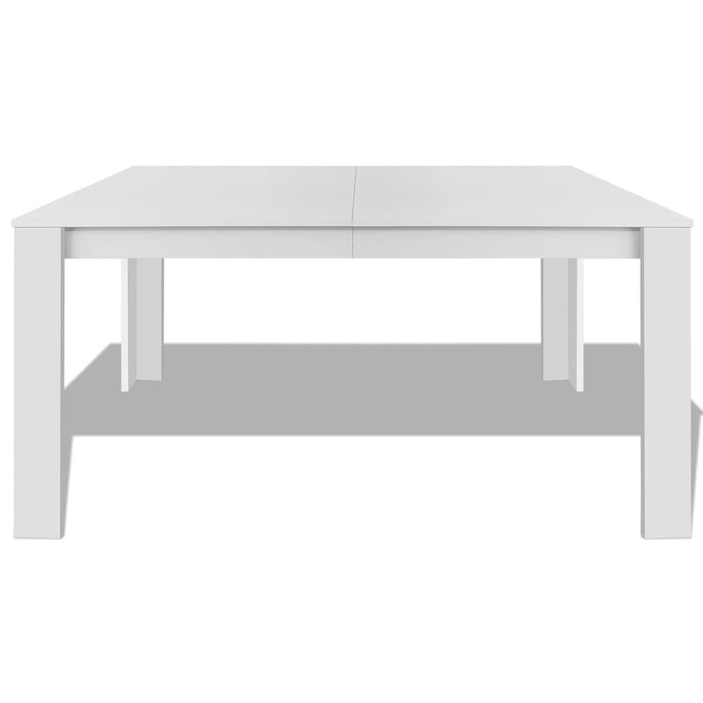 vidaXL Mesa de jantar 140x80x75 cm branco