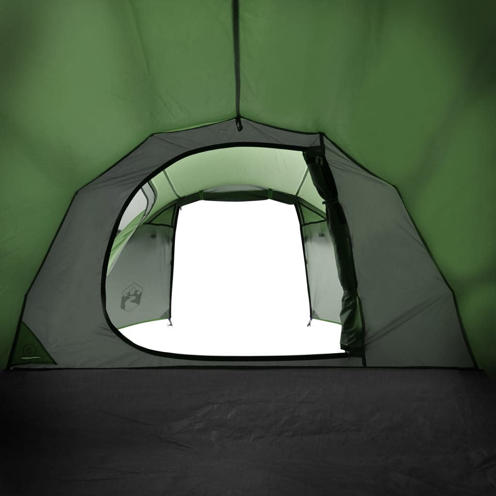 vidaXL Tenda de campismo p/ 4 pessoas 360x140x105 cm tafetá 185T verde