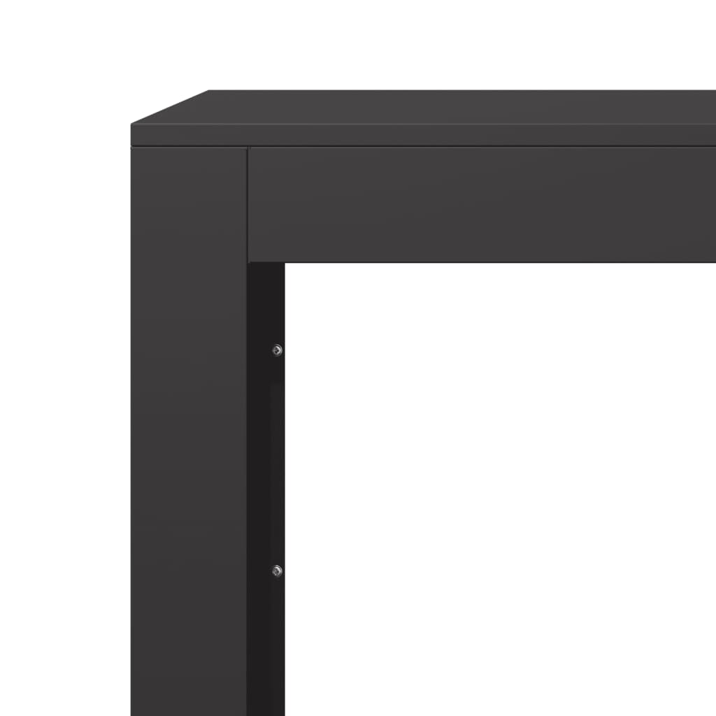 vidaXL Suporte para lenha 60x40x100 cm aço preto