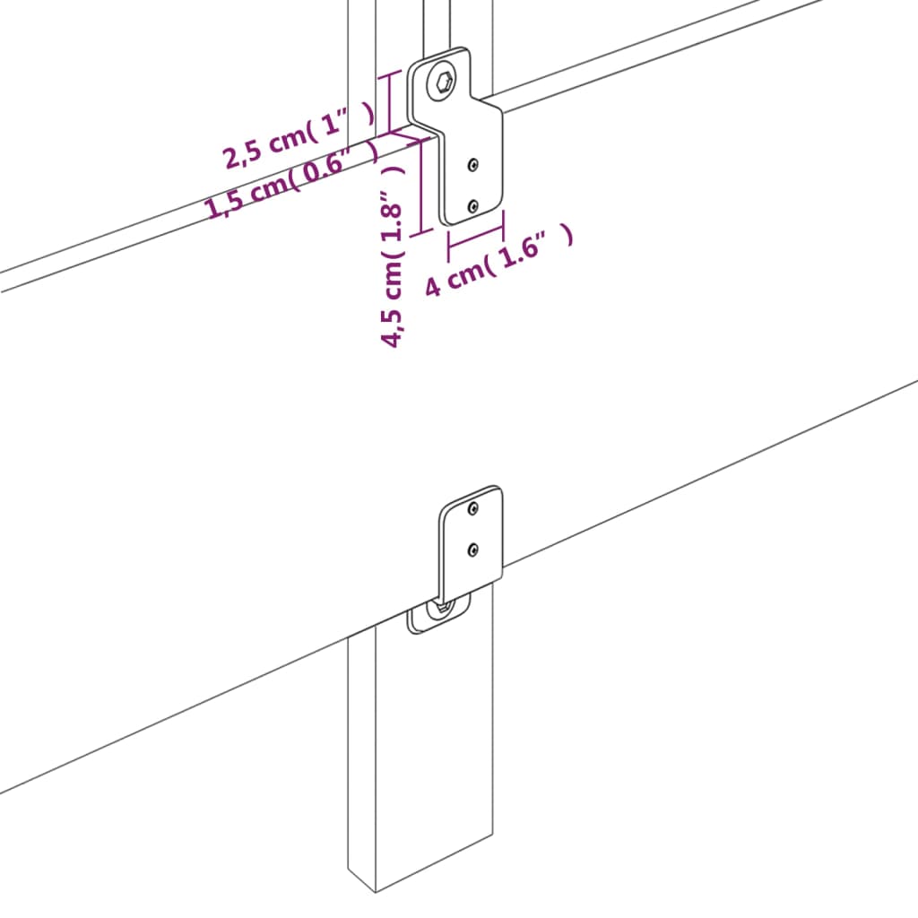 vidaXL Estrutura cama cabeceira 80x200 cm tecido castanho-acinzentado