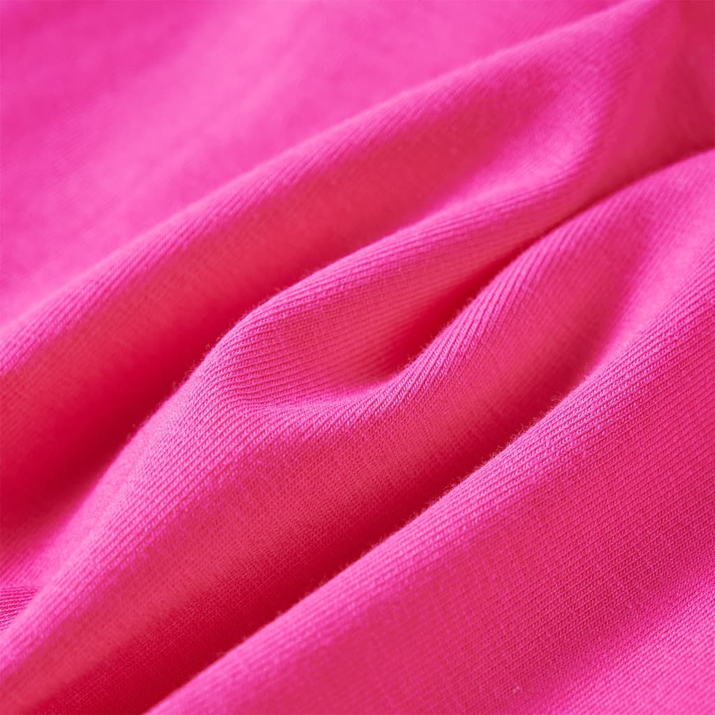 T-shirt de manga comprida para criança rosa-escuro 116