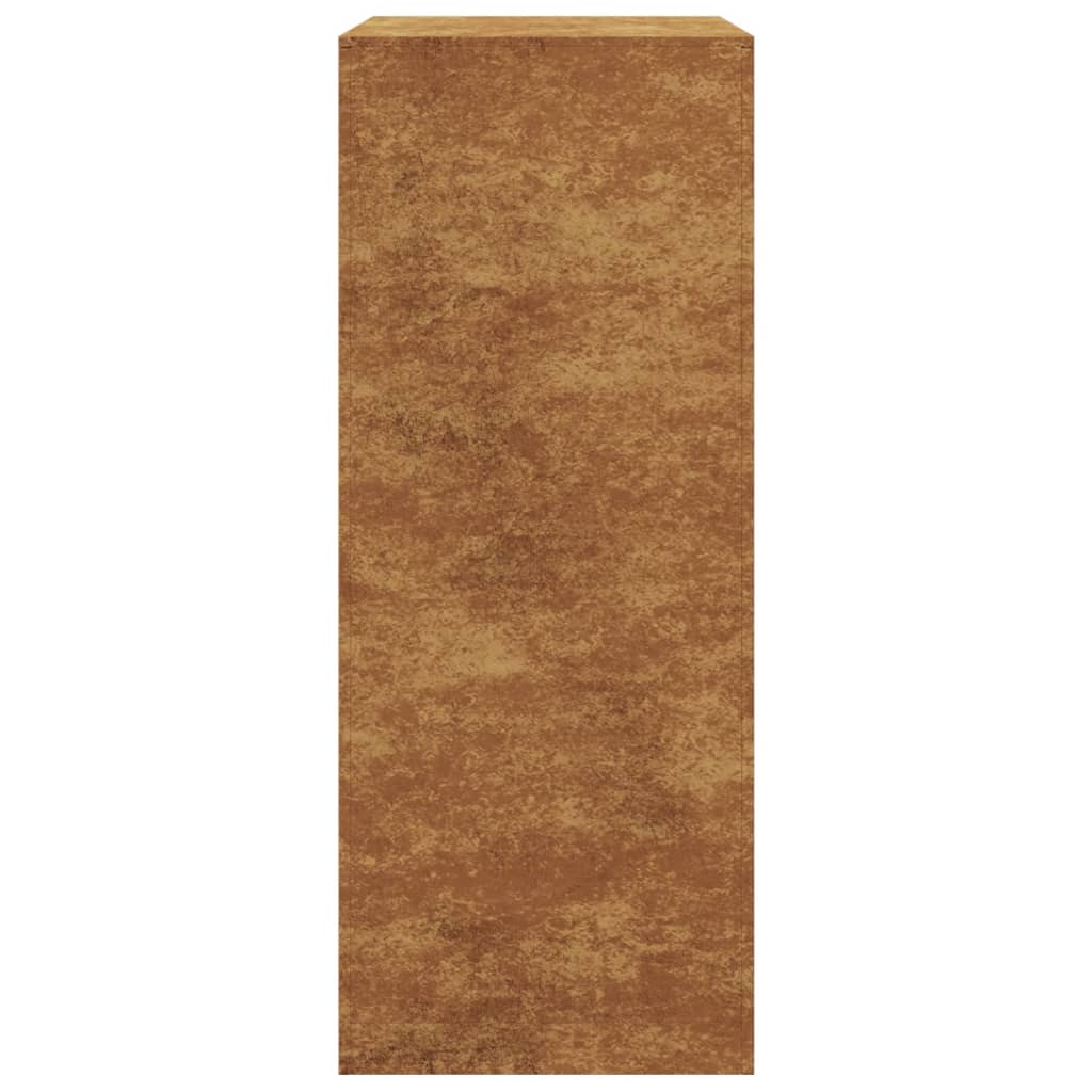 VidaXL Suporte para lenha 60x40x100 cm aço corten