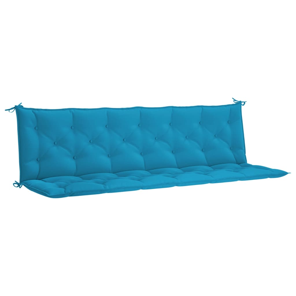 vidaXL Almofadão banco jardim 200x(50+50)x7cm tecido oxford azul-claro