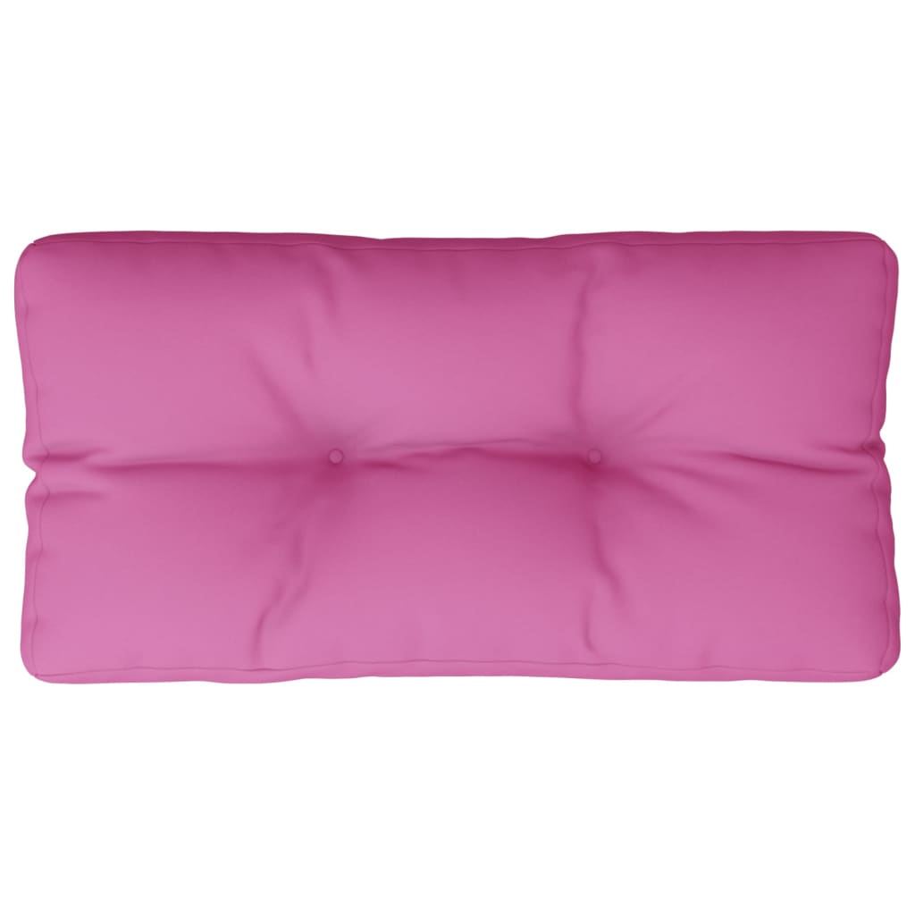 vidaXL Almofadão para sofá de paletes 80x40x12 cm tecido rosa