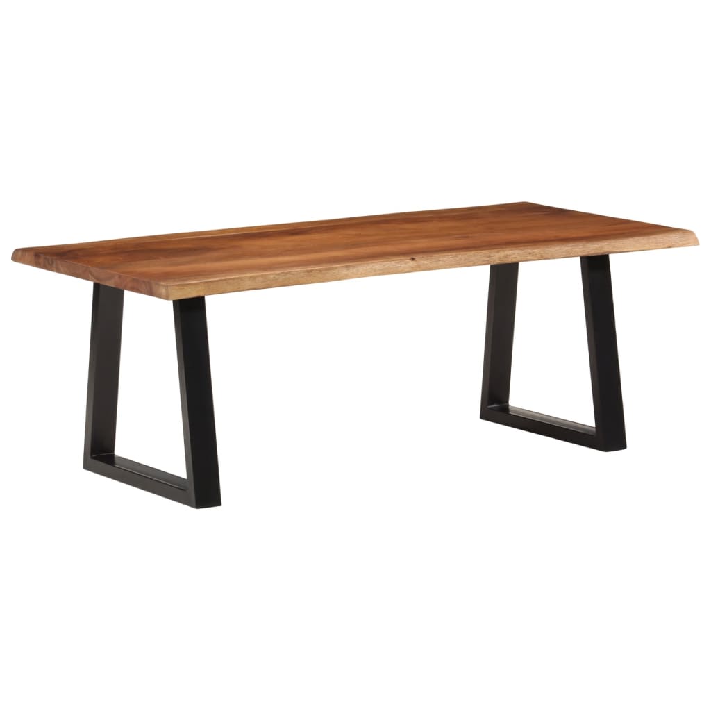 vidaXL Mesa de centro 110x55x40 cm acácia maciça castanho-mel