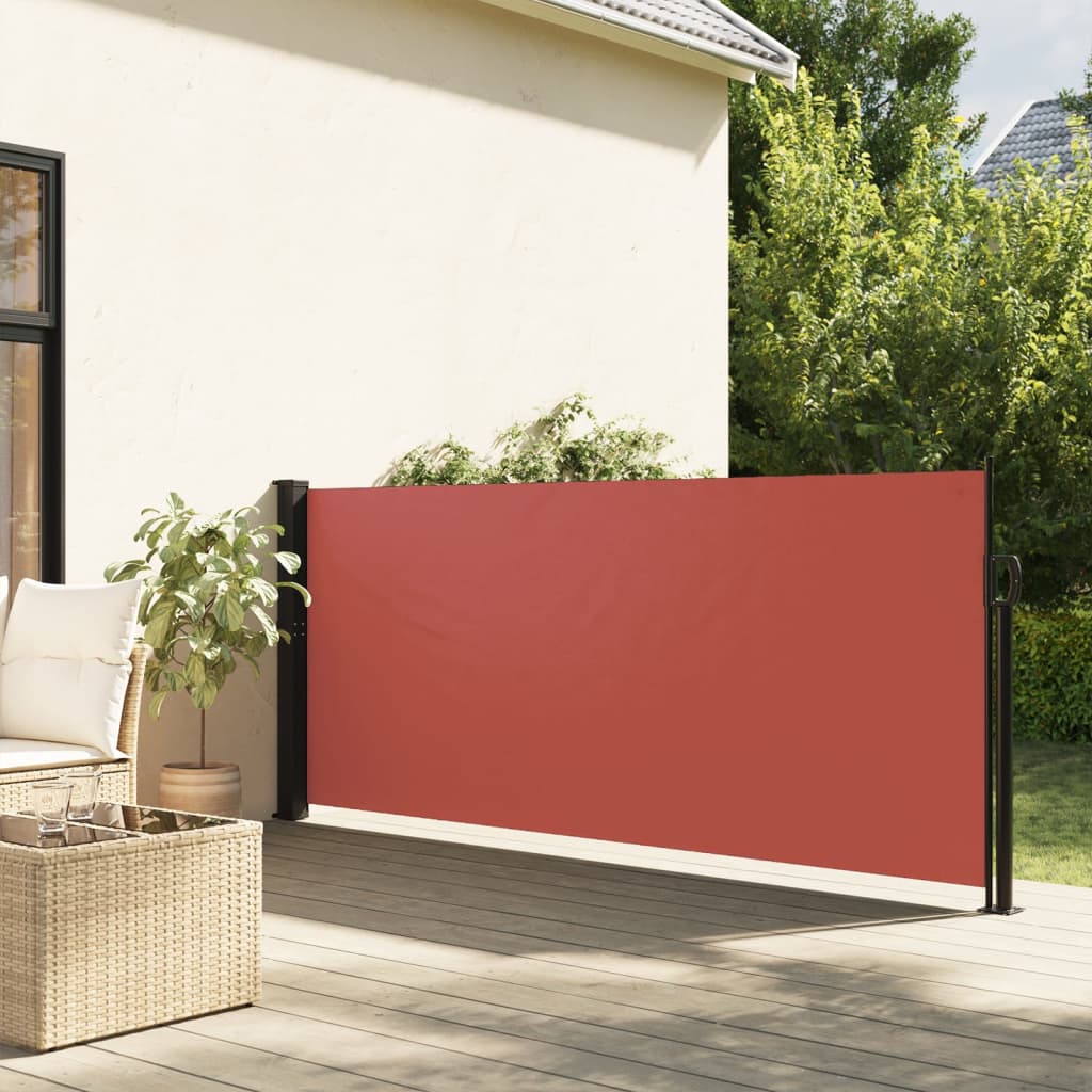 vidaXL Toldo lateral retrátil 140x500 cm terracota