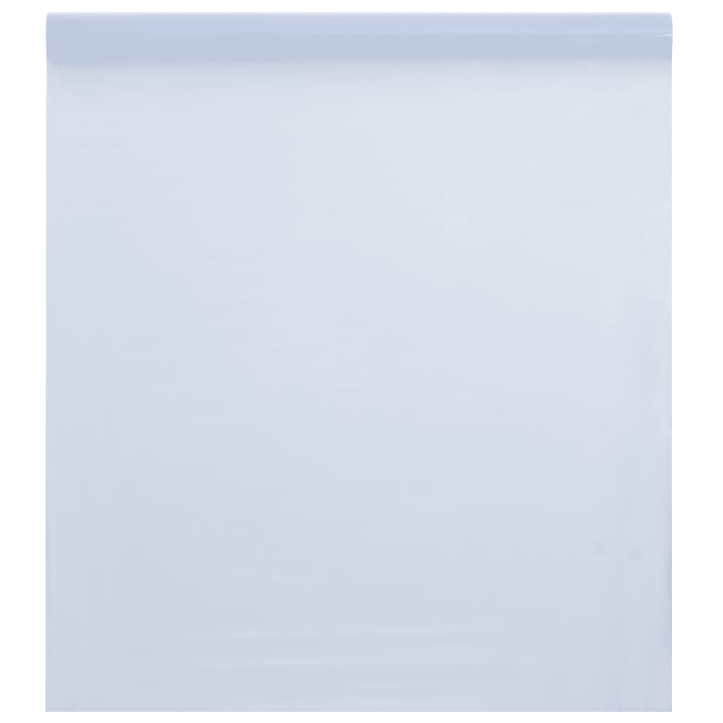 vidaXL Película janela estática 90x1000 cm PVC branco transpar. fosco